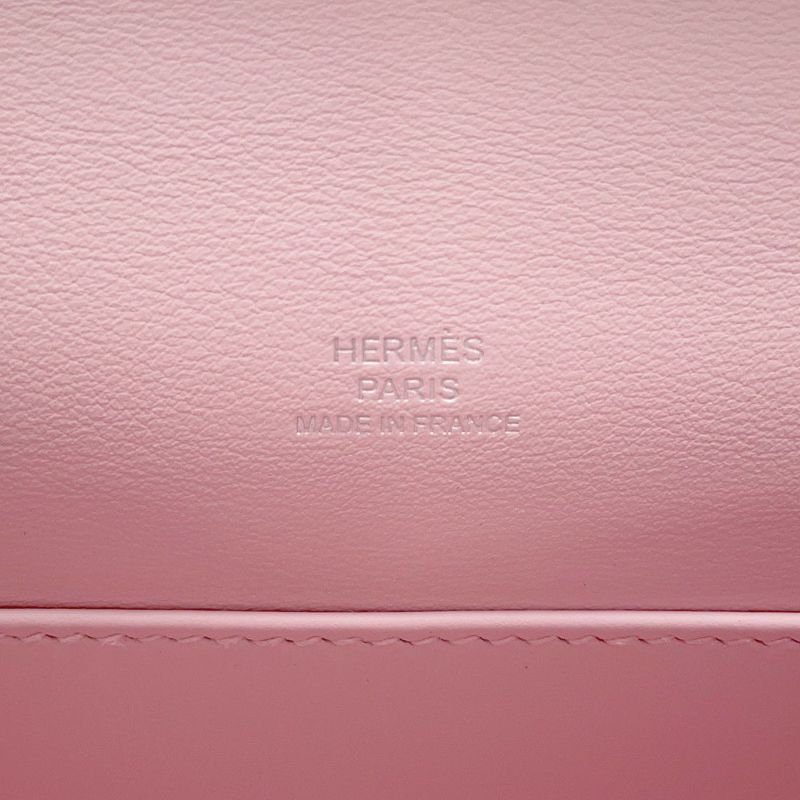 エルメス ハンドバッグ ポシェットケリー ローズサクラ/シルバー金具 スイフト K刻印