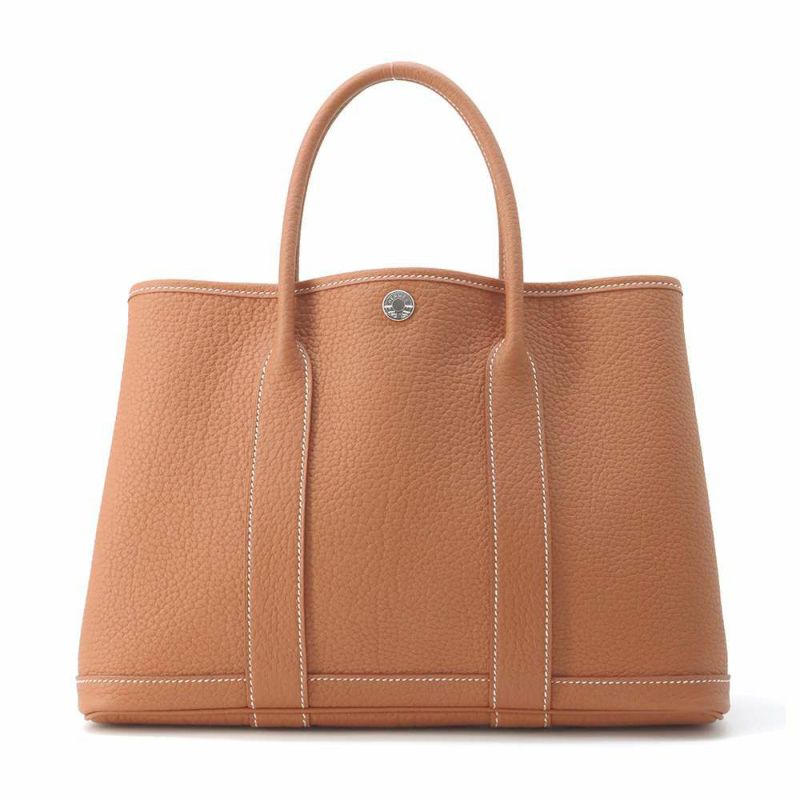 エルメス トートバッグ ガーデンパーティTPM ゴールド/シルバー金具 ネゴンダ W刻印