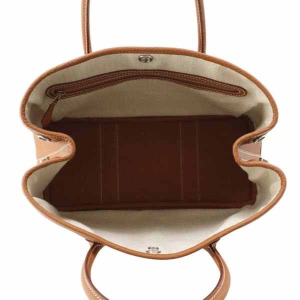 エルメス トートバッグ ガーデンパーティTPM ゴールド/シルバー金具 ネゴンダ W刻印