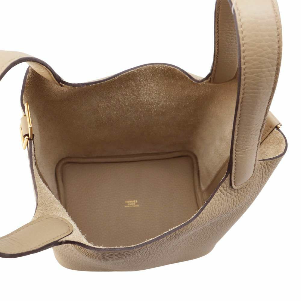 エルメス ハンドバッグ ピコタンロックPM ベージュマルファ/ゴールド金具 トリヨクレマンス W刻印