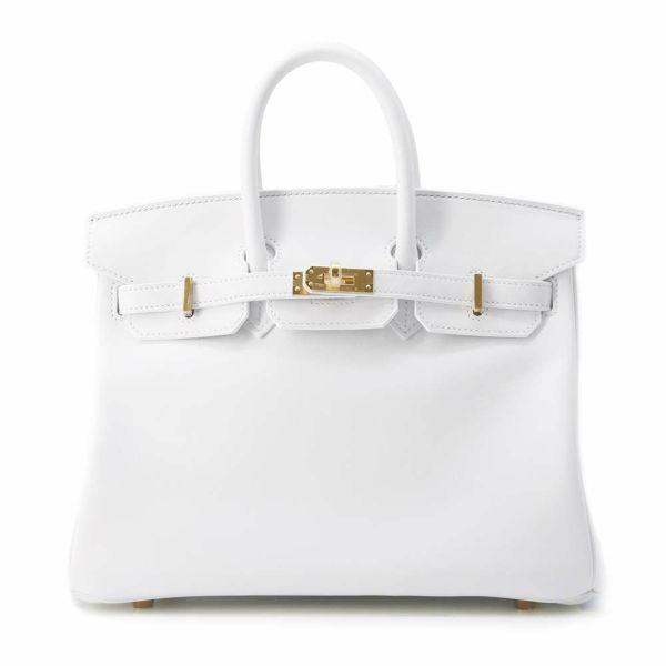 エルメス バーキン25 ニューホワイト/ゴールド金具 スイフト W刻印 HERMES Birkin ハンドバッグ 白