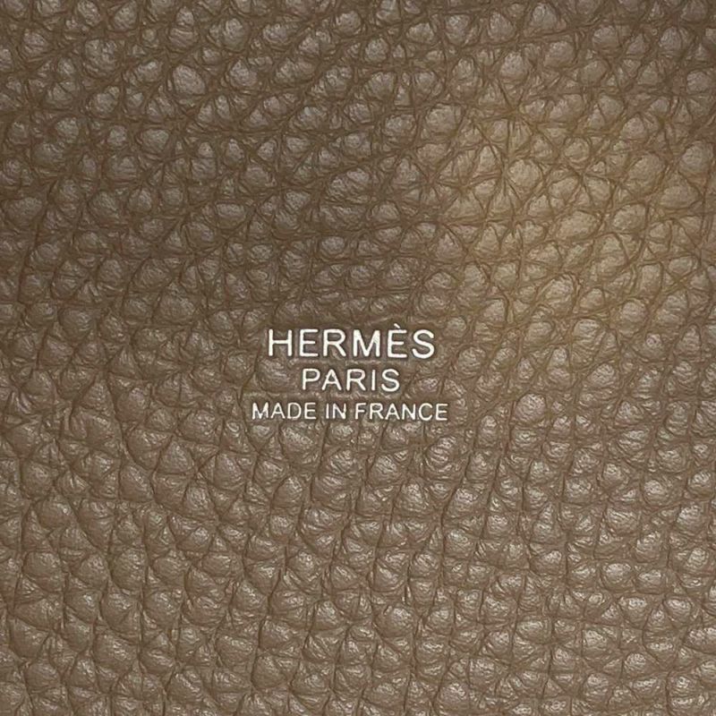 エルメス ハンドバッグ ピコタンロックPM エトゥープ/シルバー金具 トリヨクレマンス W刻印