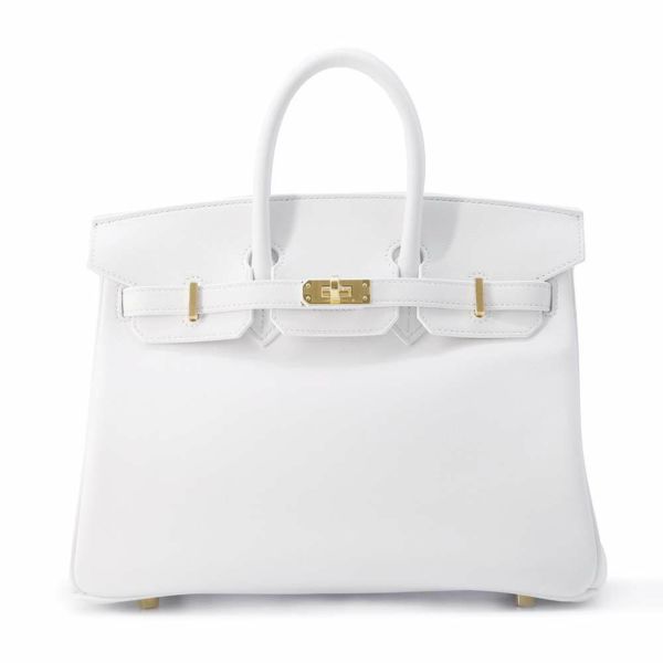 エルメス バーキン25 ニューホワイト/ゴールド金具 スイフト W刻印 HERMES Birkin ハンドバッグ 白