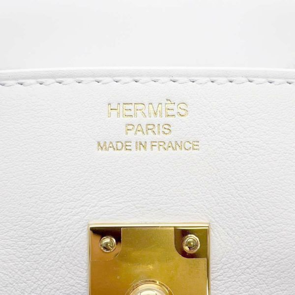 エルメス バーキン25 ニューホワイト/ゴールド金具 スイフト W刻印 HERMES Birkin ハンドバッグ 白