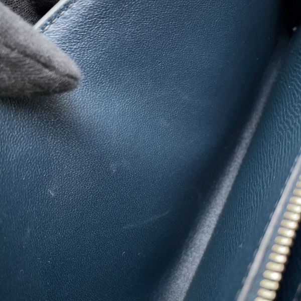エルメス 長財布 コンスタンス トゥーゴー サングル・コルダージュ ディープブルー/ゴールド金具 エプソン W刻印