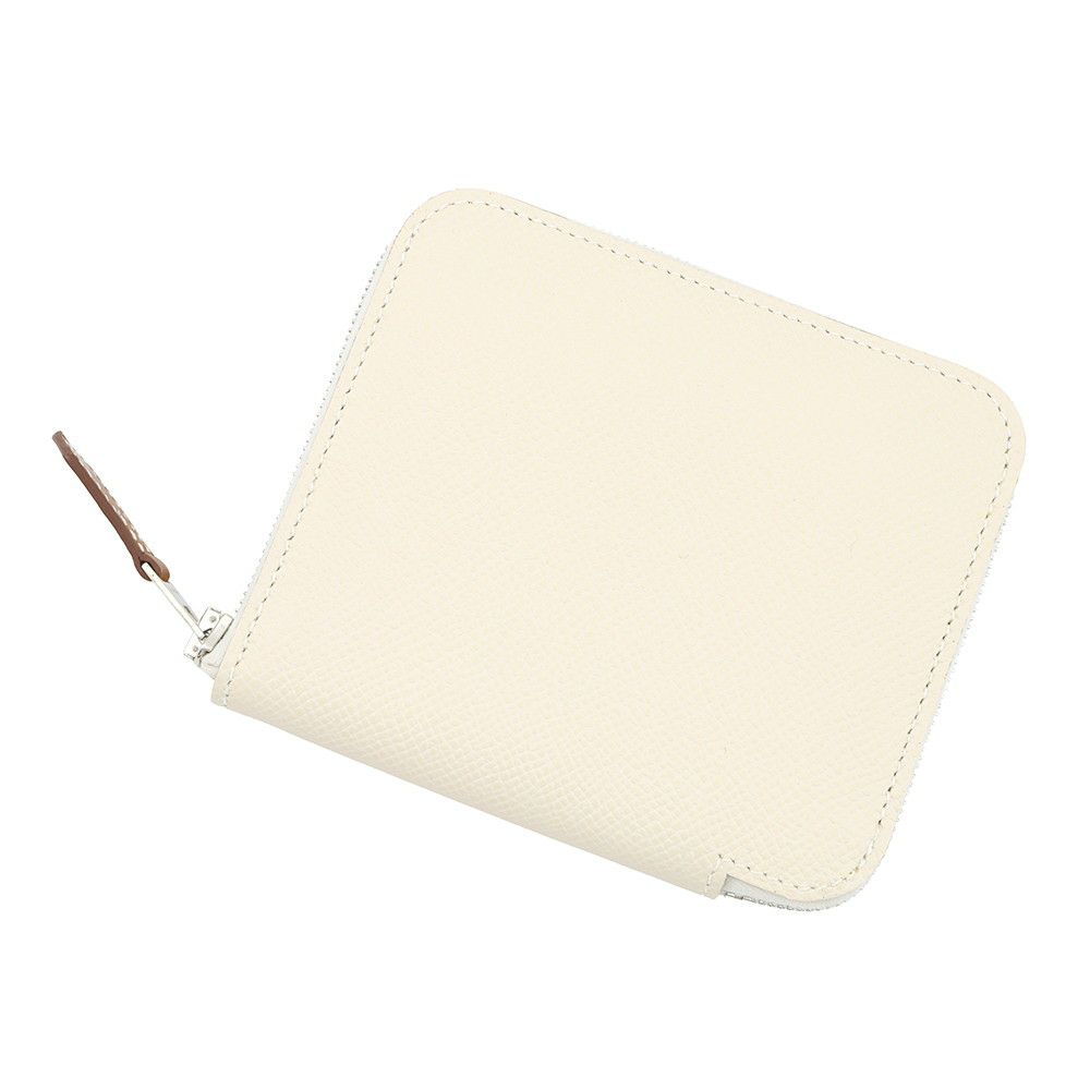 エルメス コインケース アザップ コンパクト シルクイン ナタ/シルバー金具 エプソン U刻印