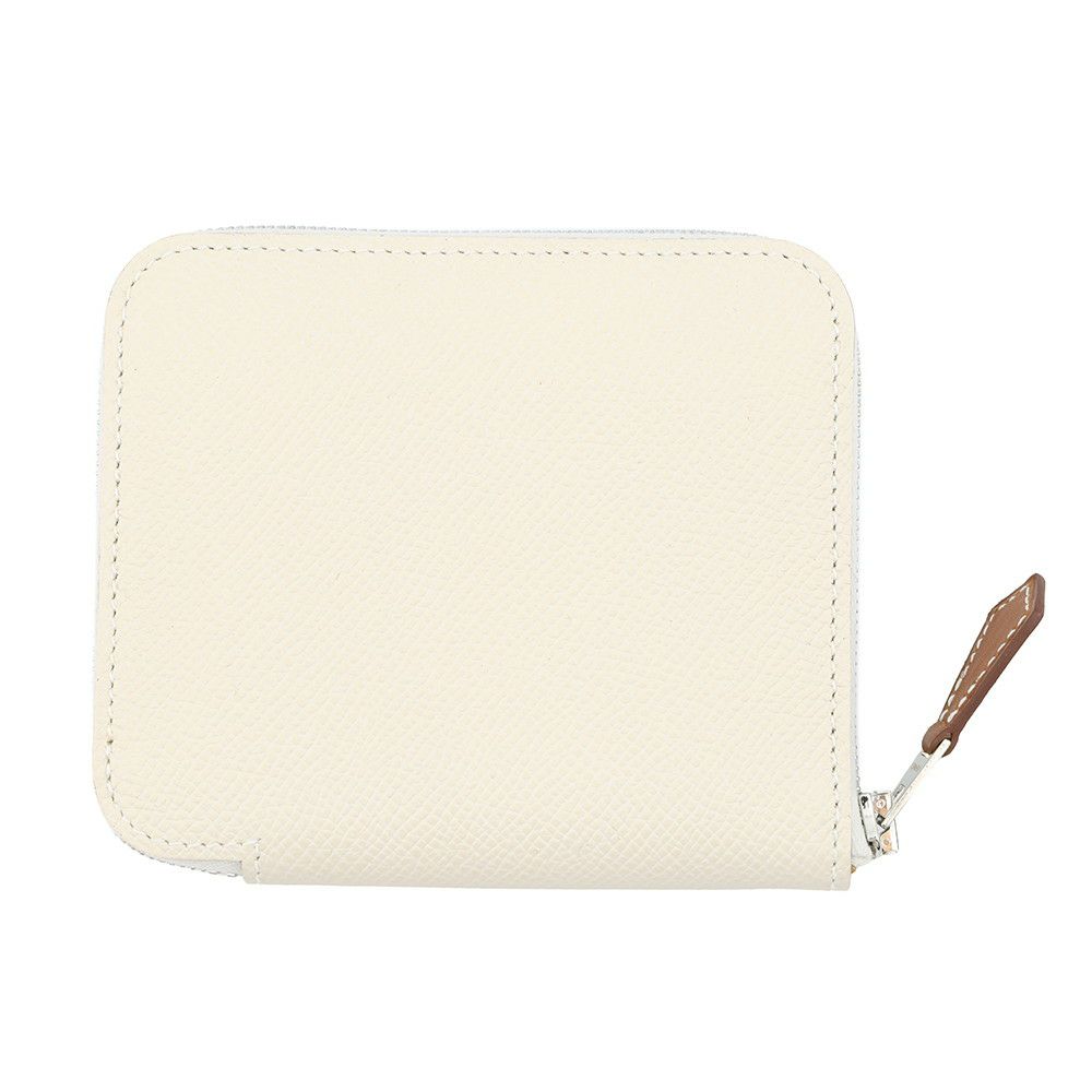 エルメス コインケース アザップ コンパクト シルクイン ナタ/シルバー金具 エプソン U刻印