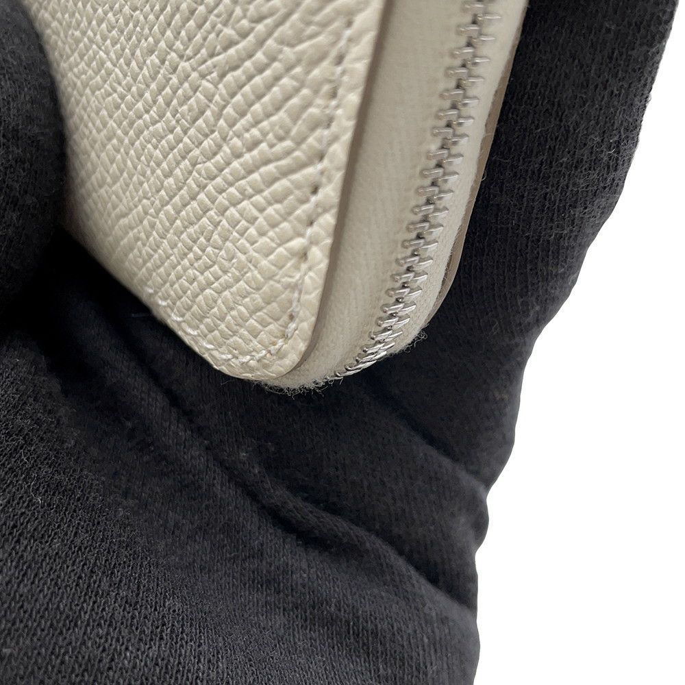 エルメス コインケース アザップ コンパクト シルクイン ナタ/シルバー金具 エプソン U刻印