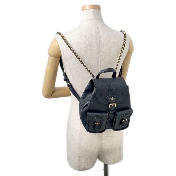 ルイヴィトン リュックサック モノグラム・アンプラント バックアップ M47072 LOUIS VUITTON バックパック 黒 ブラック バッグ