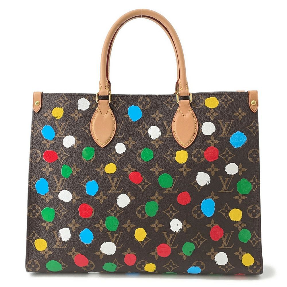 ルイヴィトン トートバッグ モノグラム/ペインティッド ドット LV × YK オンザゴーMM M46379 2way ショルダー 間彌生 コラボ