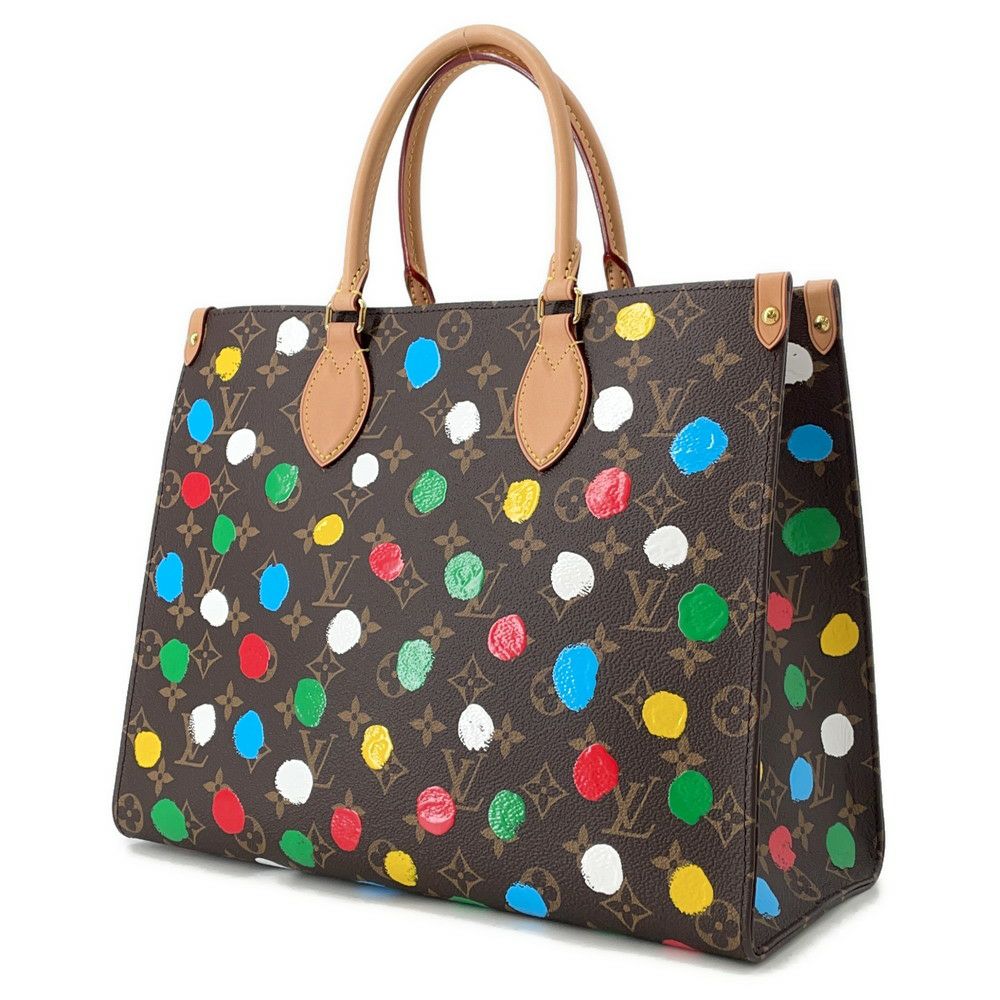 ルイヴィトン トートバッグ モノグラム/ペインティッド ドット LV × YK オンザゴーMM M46379 2way ショルダー 間彌生 コラボ