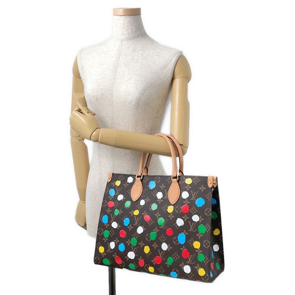 ルイヴィトン トートバッグ モノグラム/ペインティッド ドット LV × YK オンザゴーMM M46379 2way ショルダー 間彌生 コラボ