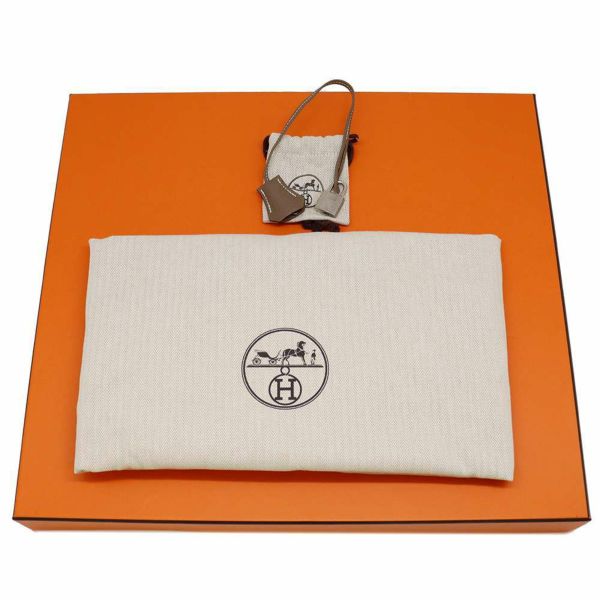 エルメス バーキン40 エトゥープ/シルバー金具 トゴ B刻印 HERMES Birkin ハンドバッグ
