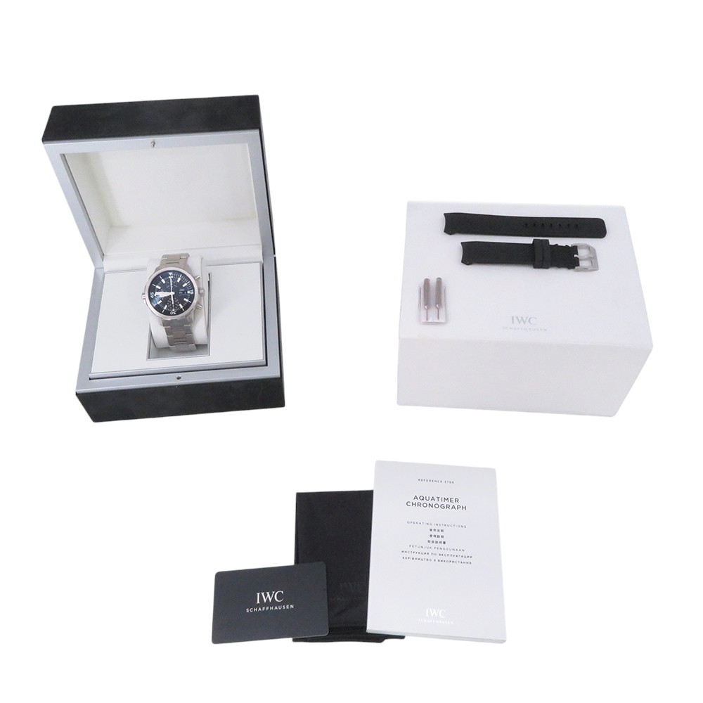 IWC アクアタイマー クロノグラフ IW376804 腕時計 黒文字盤