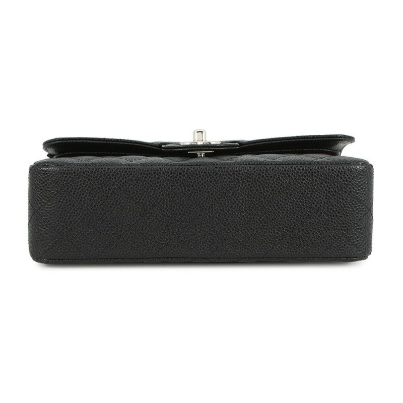 シャネル チェーンショルダーバッグ マトラッセ23 ココマーク ダブルチェーン キャビアスキン A01113 CHANEL 黒