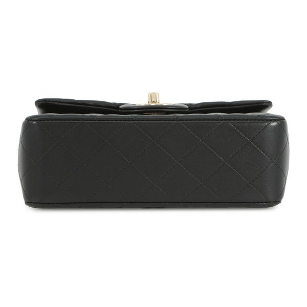シャネル チェーンショルダーバッグ マトラッセ ココマーク トップハンドル ミニ ラムスキン AS2431 CHANEL 黒