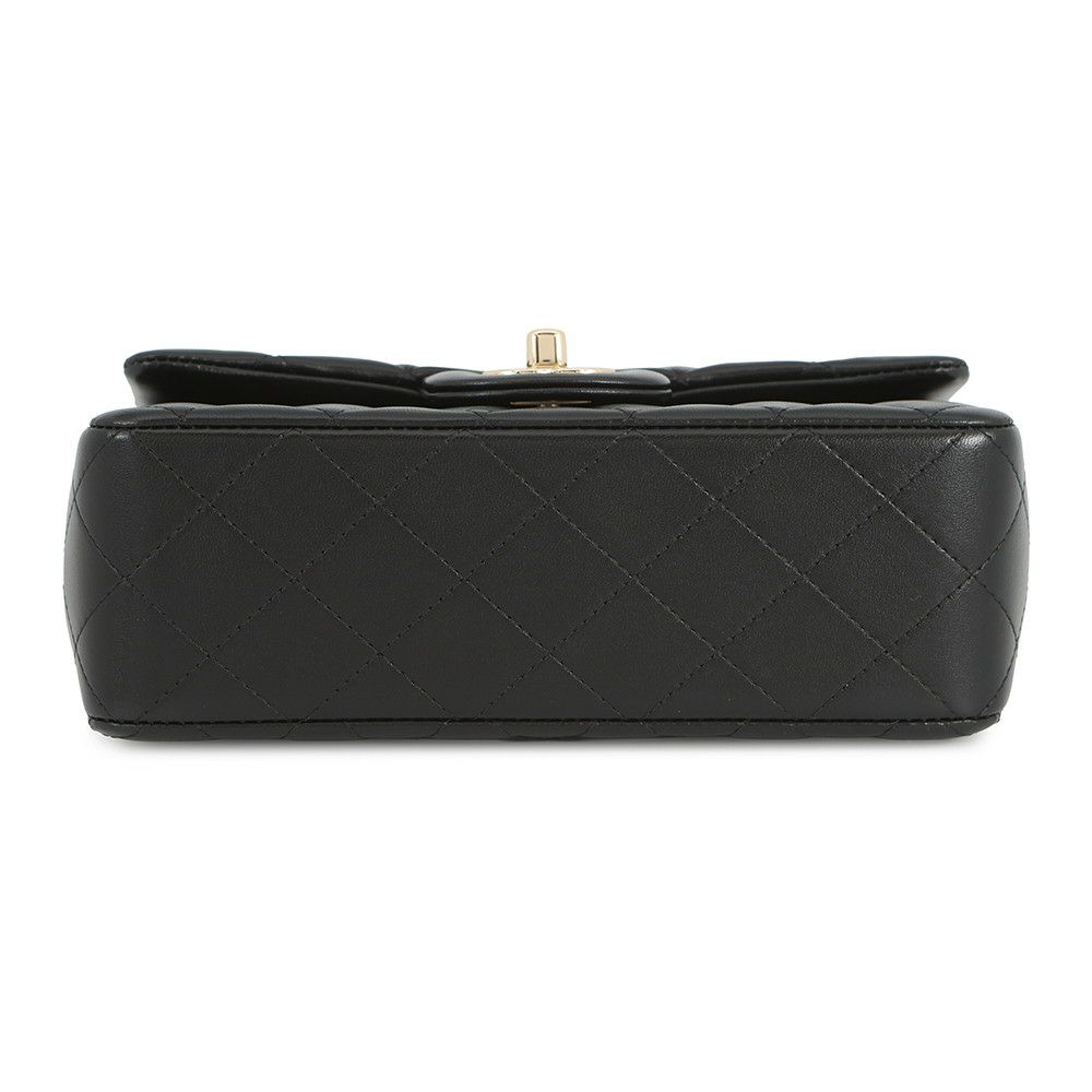 シャネル チェーンショルダーバッグ マトラッセ ココマーク トップハンドル ミニ ラムスキン AS2431 CHANEL 黒